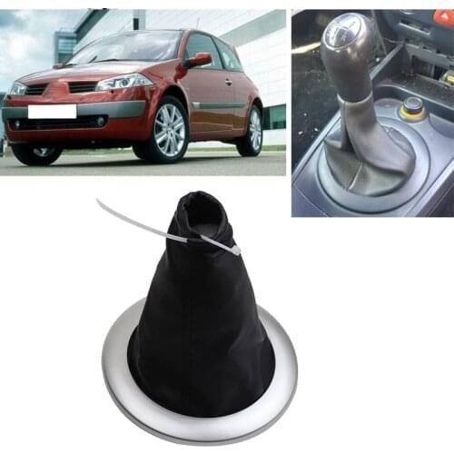 Car Styling Gear Shift Knob Gaiter Cover Boot Frame Trim Dust Cover for Renault Megane 2 MK2 II MK 2 2002-2009
