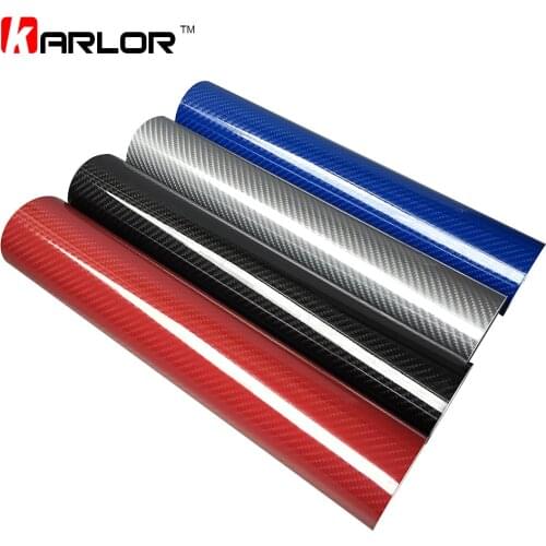 High Glossy 30CM*152CM 5D Carbon Fiber Vinyl Film Auto Wrapping Film Motorcycle Tablet Car Styling Stickers with Air Free Bubble
