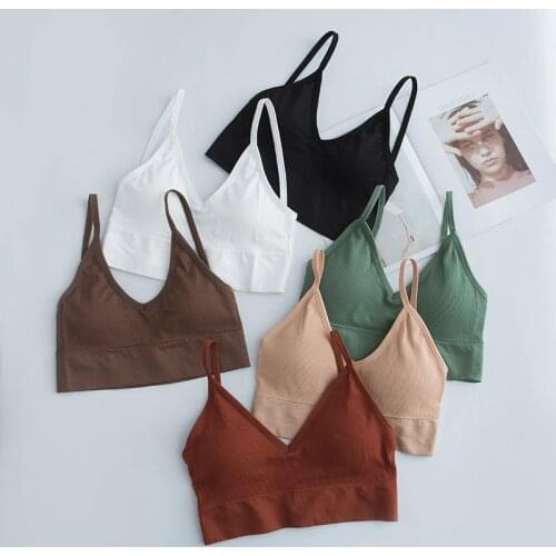 Sexy Bra Push Up Bas For Women Bralette Seamless Padded Bra Strap Silk Tops Lingerie Wireless Fitness Tops Brassiere Bra