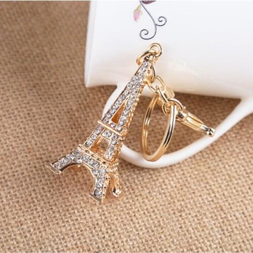 Eiffel Tower Keychain our Eiffel Rhinestone Key Chain Key Ring Decoration Key Holder for Keys Souvenirs Paris T