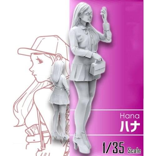 1/35 Resin Model Building Kit Figure Girl Amira