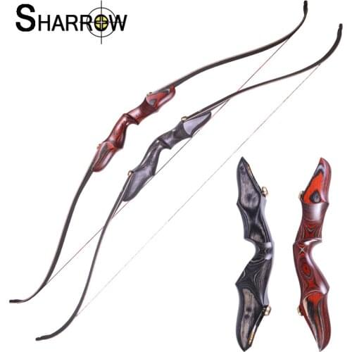 1pc 20-50lbs Archery Recurve Bow Lamination Process Takedown Longbow 58 Inches 2 Colors for Outdoor Shooting Hunting Accessories