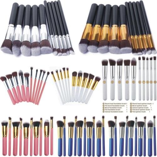 10pcs/set Makeup Brush Kit Powder Brush Holder Soft Brush Tools Kit Eye Liner Soft Natural-synthetic HairBeauty Brushes Kit