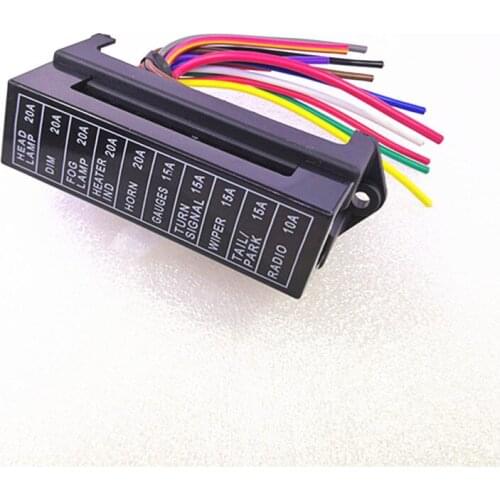 10-way cord fuse holder car fuse box car accessories