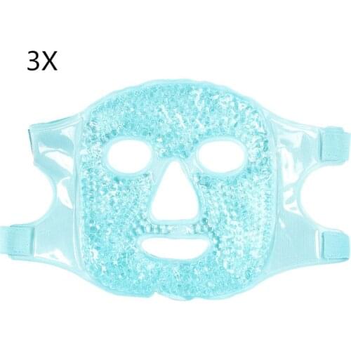 3Pcs Gel Eye Face Mask Hot Cold Therapy Home Beauty Mask Cooling Eye Ice Fatigue Relief Relaxation Mask Facial Skin Care Tool