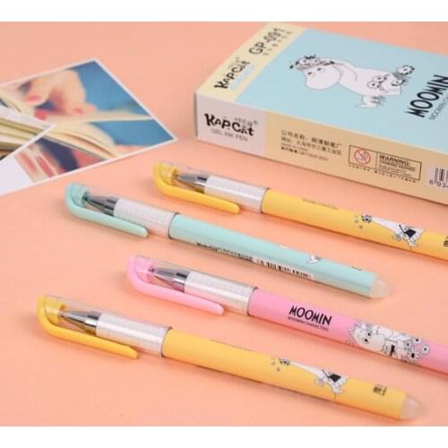 3pcs/Set Erasable Magic Ballpoint Pen Friction Temperature Rewriteable Pen 0.38mm Needle All Student Stationery Office Supplies