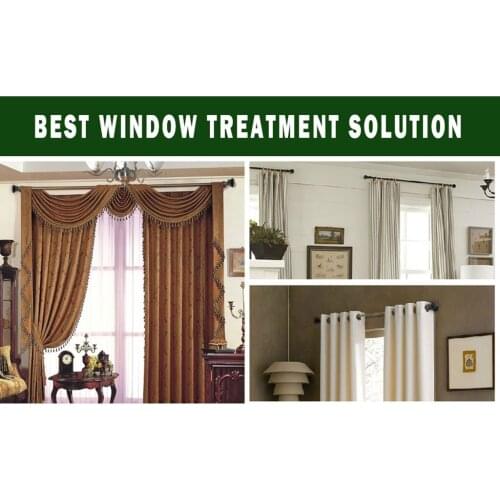 4 Pieces Window Curtain Rod End Head Only Drapery Rod Finials Cap 28mm.Dia