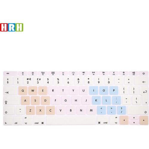 HRH Painted designKeyboard Skin Cover Protector For 12"with Retina Display A1534 A1931 Pro New 13"Pro Non-Touch Bar A1708 A1988