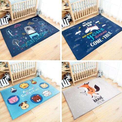 Child Cartoon Carpet Suede Large Large Carpets For Living Room Rugs Kids Baby Game Mat Thicken Rug Blanket Crawl Bedroom
