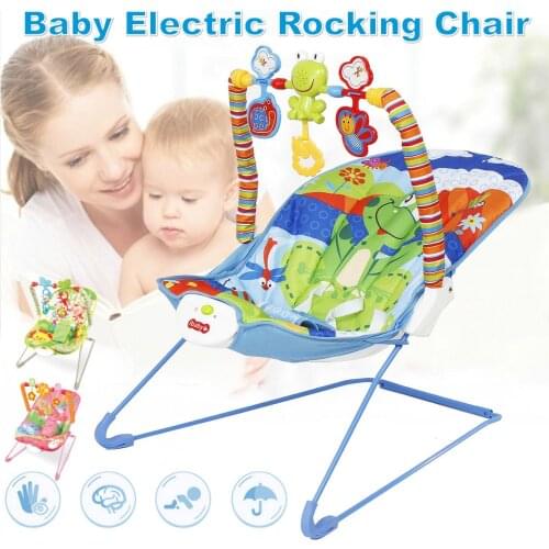 Baby Rocking Chair Electric Cradle Bed Coax With Baby Music Sleeping Artifact Recliner Comfort Newborn Shaker Baby Bassinet