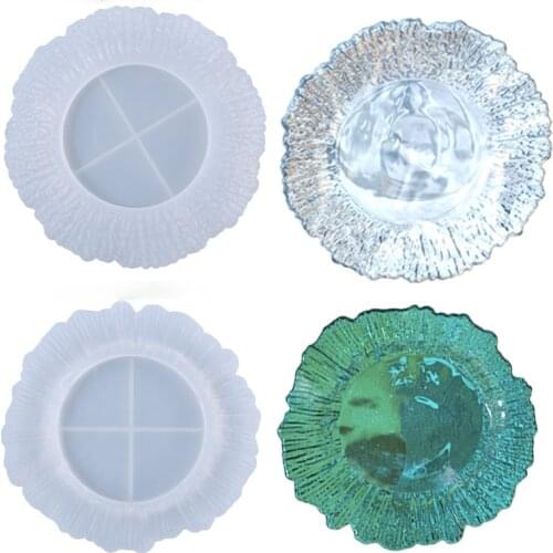 DIY Crystal Epoxy Mold Irregular Shaped Plate Fruit Storage Plate Decoration Silicone Mold Resin Molds for Jewelry