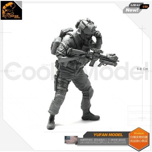 Yufan Model 1/35 Resin Figure Blue Devil Soldier-d Resin Model Ljh-04 For Us Special Forces LJH-04