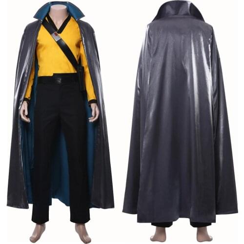 Wars 9 Lando Calrissian Cosplay Costume Adult Men Halloween Carnival Coostumes