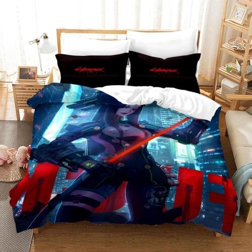 3D Reactive Printed Bed Linens Bedding Set Racing Car Tech Punk Design Quilt Duvet Cover+Pillowcases Bed Linens Set 2-3PCS