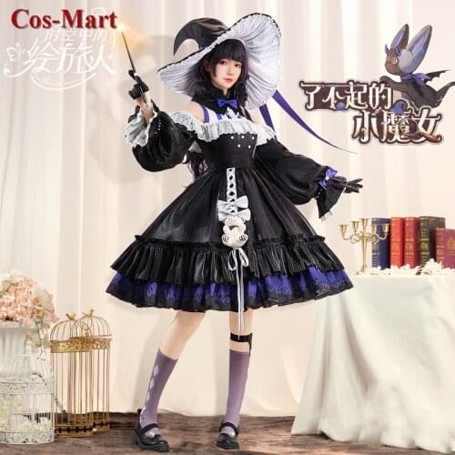 Anime A Traveler In Time And Space Heroine Cosplay Costume The Fairy Tale In The Book Little Witch Adventure Role Play Clothing