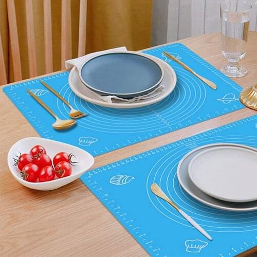 Recyclable Non Stick Silicone Cake Kneading Dough Baking Mat Pastry Rolling Dough Pad Cookie Cake Tools Pastry Accessories