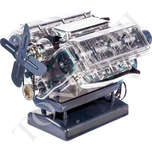 HAYNES mini engine model, V8 simulation eight-cylinder engine, DIY assembled toy car model engine