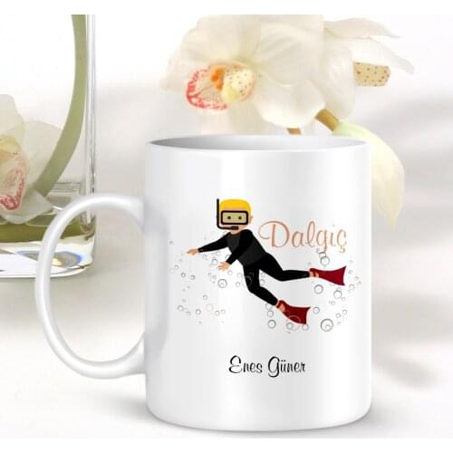Personalized Professional Submersible White Mug Cup-001