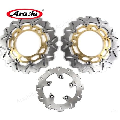Arashi 1 Set For YAMAHA FZ6 Fazer S2 2007 2008 CNC Floating Front Rear Brake Disc Rotors Motorcycle FZ6 S2 Fazer Motorcycle