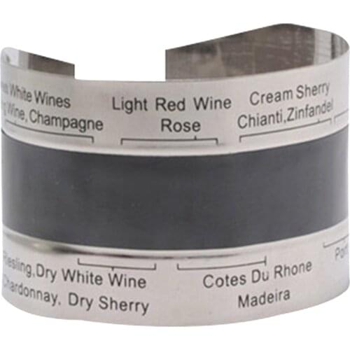 Portable Household Wine Thermometer Bracelet Bottle for Beer Red Wine 4~24