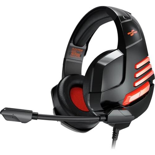 Wired Gaming Headphones Light Weight 3.5mm Stereo Over-ear Headsets with Microphone Noice Cancelling for PS4 PC