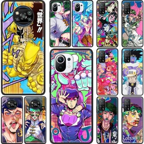 JoJo Bizarre Adventure Silicone Phone Case For Xiaomi Mi 11 Ultra 11X 10T Pro 9T Note 10 A2 Lite 5G 10S 11i 8 TPU Back Cover