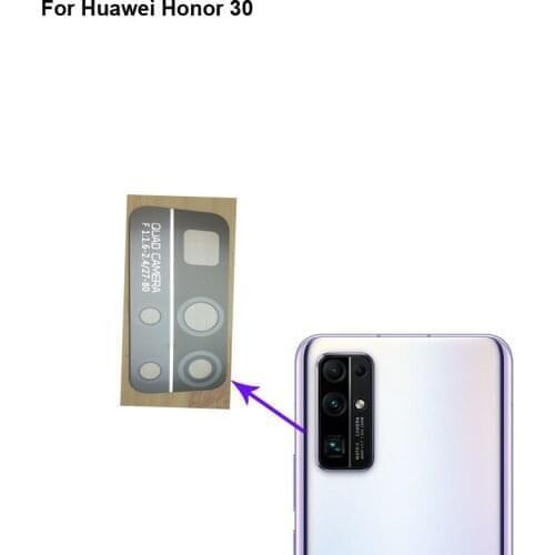 2PCS Tested For Huawei Honor 30 Housing Rear Back Camera Glass Lens BMH-AN10 Back camera glass Honor30 Replacement