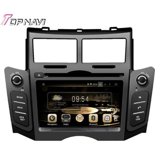TOPNAVI 6.2'' Octa Core 4GB RAM Android 6.0 Car Video Player for Toyota Yaris 2005 2006 2007 2008 2009 2010 2011