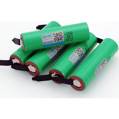 6PCS .. Varicore 100% new Brand 18650 2500mAh Rechargeable battery 3.6V INR18650 25R 20A discharge + DIY Nickel