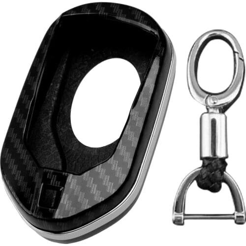 Car Key Fob Cover Case Shell With Keychain Carbon Fiber Style Fit for Maserati Ghibli Levante Quattroporte 2017 2018 2019 2020