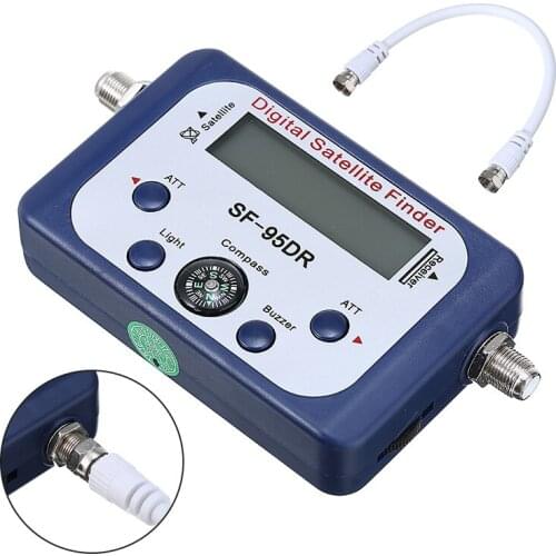 Dish-compass Satellite Finder Strength Meter Receptor LCD Digital Display Decoder Satellite Finder TV Signal Receiver Decoder