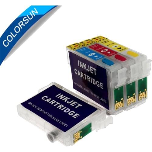 Colorsun 73N T0731N -T0734N refillable ink cartridge for epson TX200 TX410 TX400 TX210 Stylus Office TX300F printers