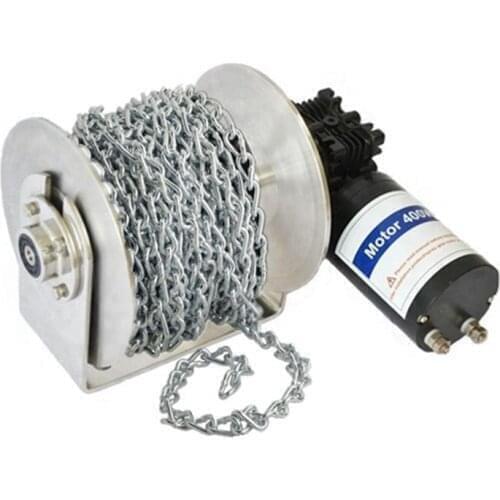 Double Drum Electric Power Winch 12 Volts 1000W For Small Tender Boat Yacht