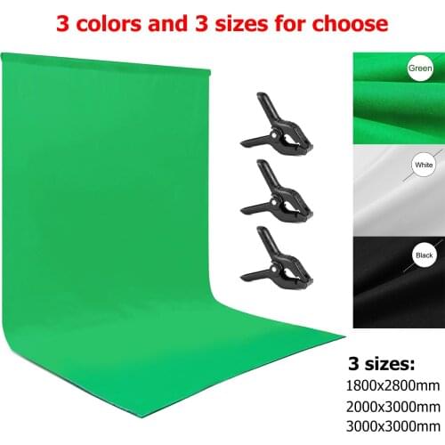 Photography Background Backdrop Durable Washable Polyester-cotton Green Screen Chromakey Background Cloth For Photo Studio