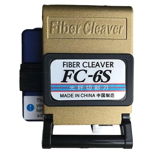 FC-6S Easy Splicer cleaver with waste fiber box auto-focus function FTTH plastic box packaging