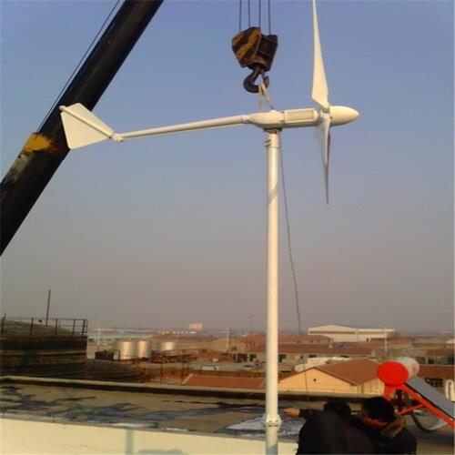 1000W/1KW 24V/48V/96V Horizontal Wind Turbine Power Generator Wind Mill Yawing For Home Use, For Grid Tie / Off-Grid Use