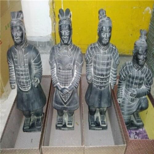 Terracotta Warriors Shaanxi Characteristic Decorative Ornaments 60cm Terracotta Warriors Cultural Relics Replica Travel Memorial