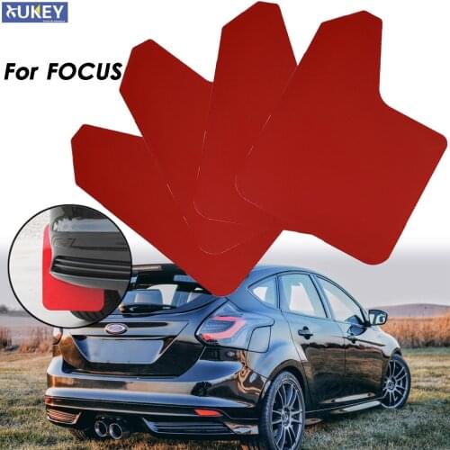Red Mudflaps Mud Flaps Splash Guards Mudguard For Ford Focus ST RS SE ST170 ST225 ST250 ST300 RS500 Mk MK2 MK3 MK4 2 3 4