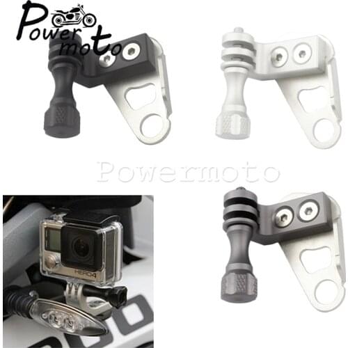 For Gopro Camera Bracket Holder Mirror Mount GPS Camera Support Rack Universal for Honda Suzuki BMW R1200GS R NINE T Versys 650