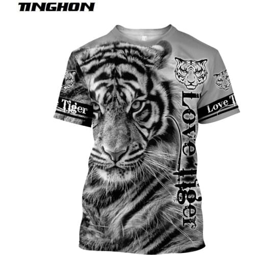 XS-7XL Summer Men t-shirt Premium Tiger Skin 3D Printed T-Shirt Harajuku Casual short Sleeve Tee shirts Unisex tops TM012