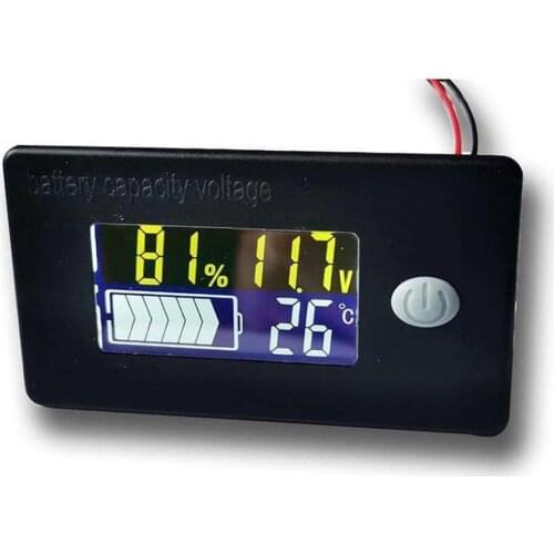 Multi-function Instrument Battery Monitor LCD Acid Lead Lithium Capacity Indicator Voltmeter Electric Motorcycle Scooter Tester