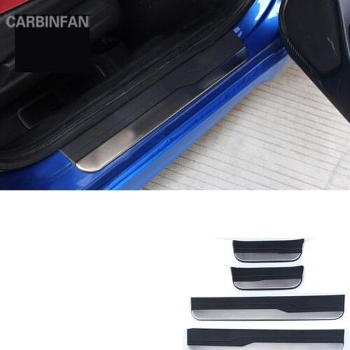 Car Scuff Plate Door Sill fit for Honda FIT 2014-2018 Outside Welcome Pedal Threshold car stylings C1385
