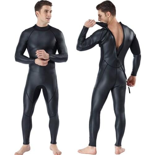 3MM Men Diving Suit CR Bare skin Conjoined Diving Suit For Cold Protection Warmth Preservation wetsuit wet suit for cold water