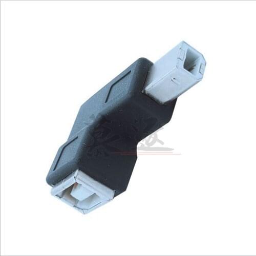 Newest Right Angled 90 Degree USB 2.0 B Type Male to Female Extension Adapter for Printer Scanner converter