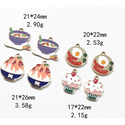 Novelty earrings, Korean earrings, quirky jewelry, ice cream dessert dripping alloy jewelry accessories bracelet pendant pendant