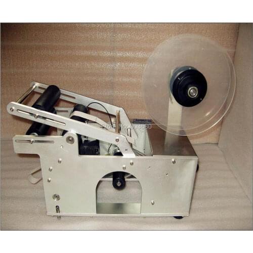 Wholesale 220V/110V Semi-automatic Manual Round Bottle Labeler Machine+stainless steel+wholesale priceMT-50(Bottle OD:15-100MM)