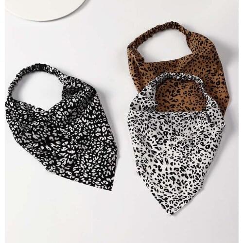 Prints Triangle Bandanas Hairband for Women Bohemian Girls Hair Accessories Elastic Hair Bands Fashion Female Headwear 2021 New