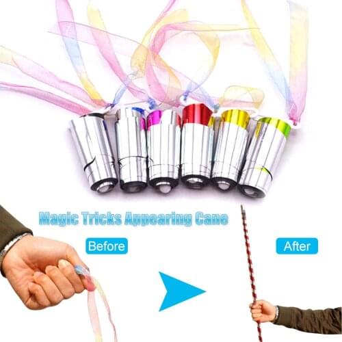 Appearing Cane Wand Stick Stage Magic Tricks Props Toys Professional Magician Magician Accessories