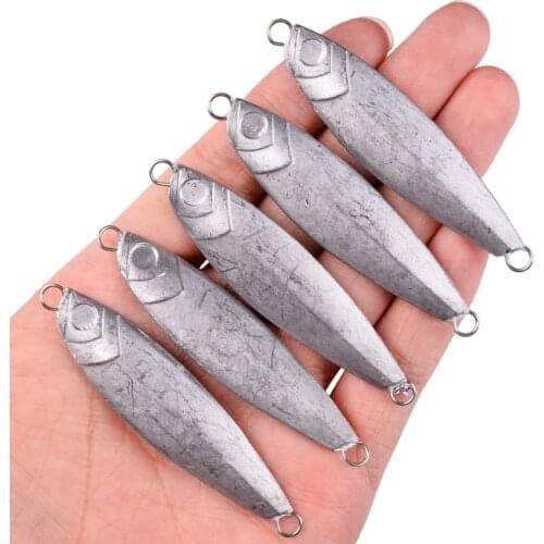 20pcs Metal Jigs Fishing Jigging Lure 7g 10g 15g 20g 30g Spinnerbait Whopper Minnow Ice Fish Bass Tuna Lures Saltwater Pesca