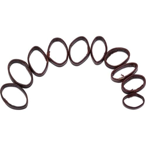 2pcs 14mm 16mm18mm 20mm 22mm 24mm Watch Strap Leather Holder Locker Loops smooth Leather Watch Band Rings Accessories